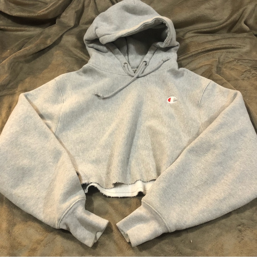 CHAMPION CROPPED HOODIE S